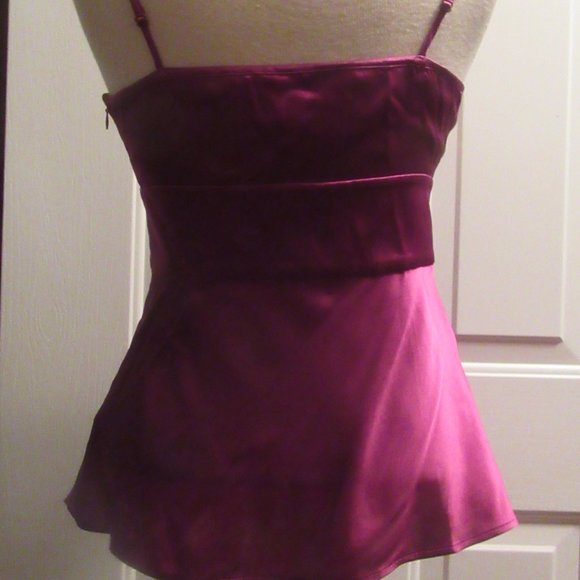 NWT Express 90s Y2K Camisole (S) Arm Warmer Shrug (sz M) set in PInk/Burgundy - Picture 6 of 16